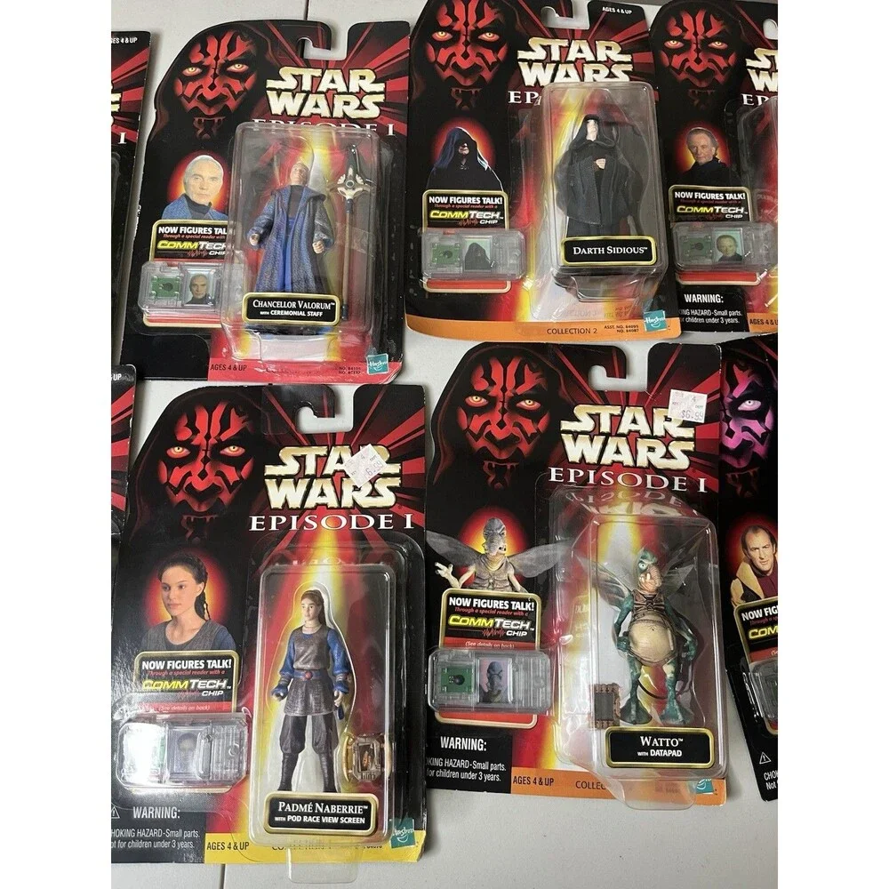 Star Wars Episode I 1 The Phantom Menace (1999) Figures Lot of 9 NEW